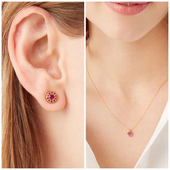 kate spade Jewelry - Kate Spade Something Sparkly Necklace and Earrings set